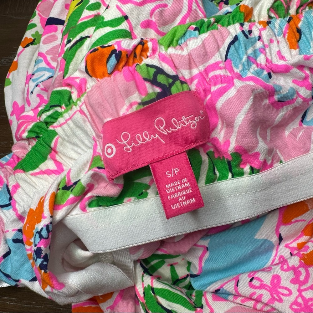 Lilly Pulitzer x Target Nosey Posey Tropical Floral Strapless Maxi Dress Boho - Picture 12 of 13
